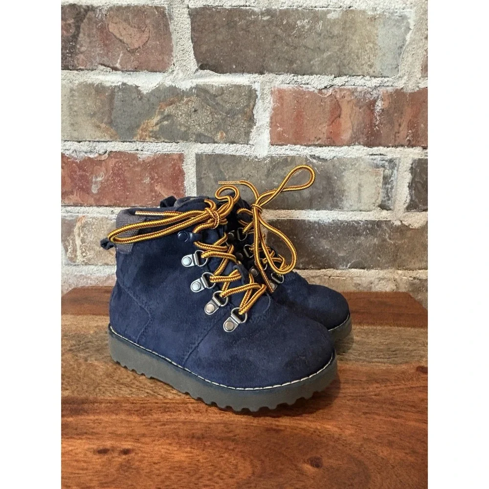 Kids' UGG K Hilmar CWR Size 10, Navy 1094479K, Winter Shoe Snow Boots Warm Lined